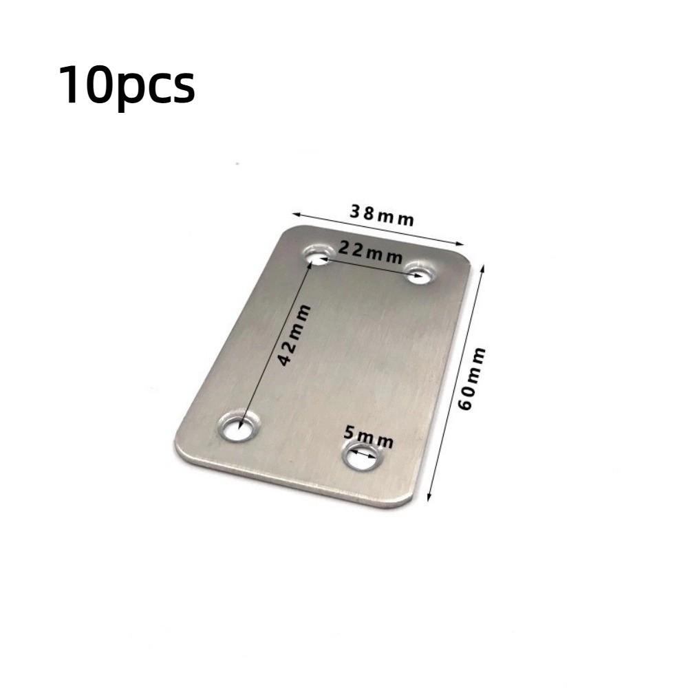 10 Stück Edelstahl Winkelverbinder Gerade Möbelbefestigungen Holzplattenverbinder