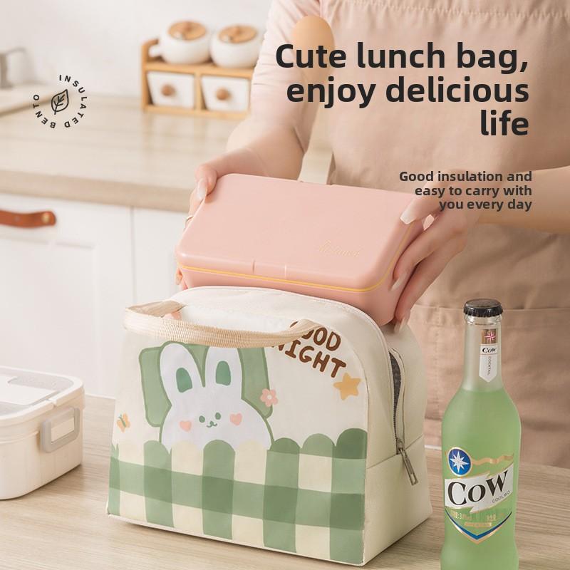 Non-Woven Fabric Insulated Bag Lunch Tote Bag Lunch Bag Lunch Bag Student Tote Lunch Storage Cartoon Bento Bag