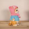 Figure Cat Figurine Interior Gardening Ornament Resin Knit Hat Birthday Present Gift Perfect Present cb014a [Devalier] Women's [Genuine Product]