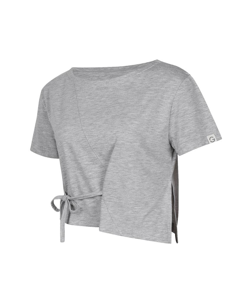 GRANDE LINE Tie-Up Ribbon Short Sleeve_6 Colors
