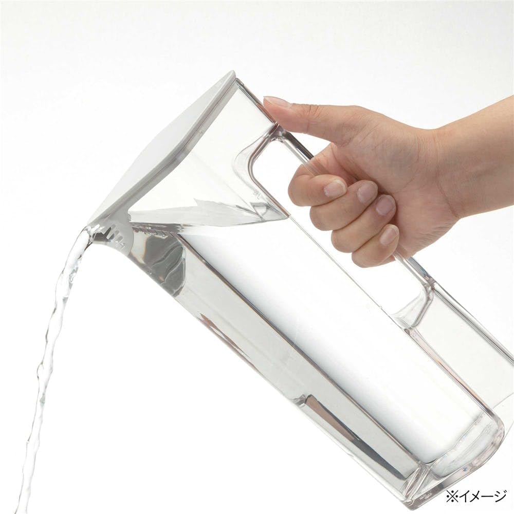 CAINZ Cold Water Cold Water Bottle with Handle that Get in the Wide Mouth Fits in Door Good Design Tea Barley Tea Barley Tea Jug Bottle, 1.2L, Doesn't