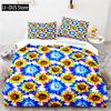 Nature Theme Sunflower Duvet Cover Microfiber Tropical Floral Comforter Cover Yellow Blossom Bedding For Kids Adults Bedroom