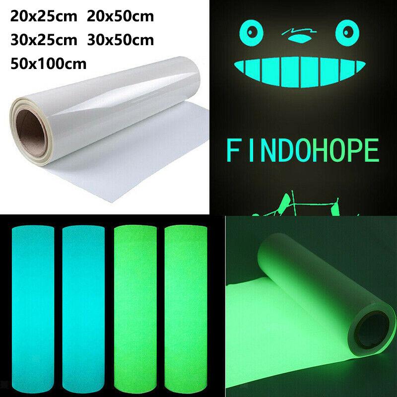 1 Roll Green Blue Luminous Lettering Film Heat Transfer Film Luminous T-Shirt Material Heat Transfer Vinyl