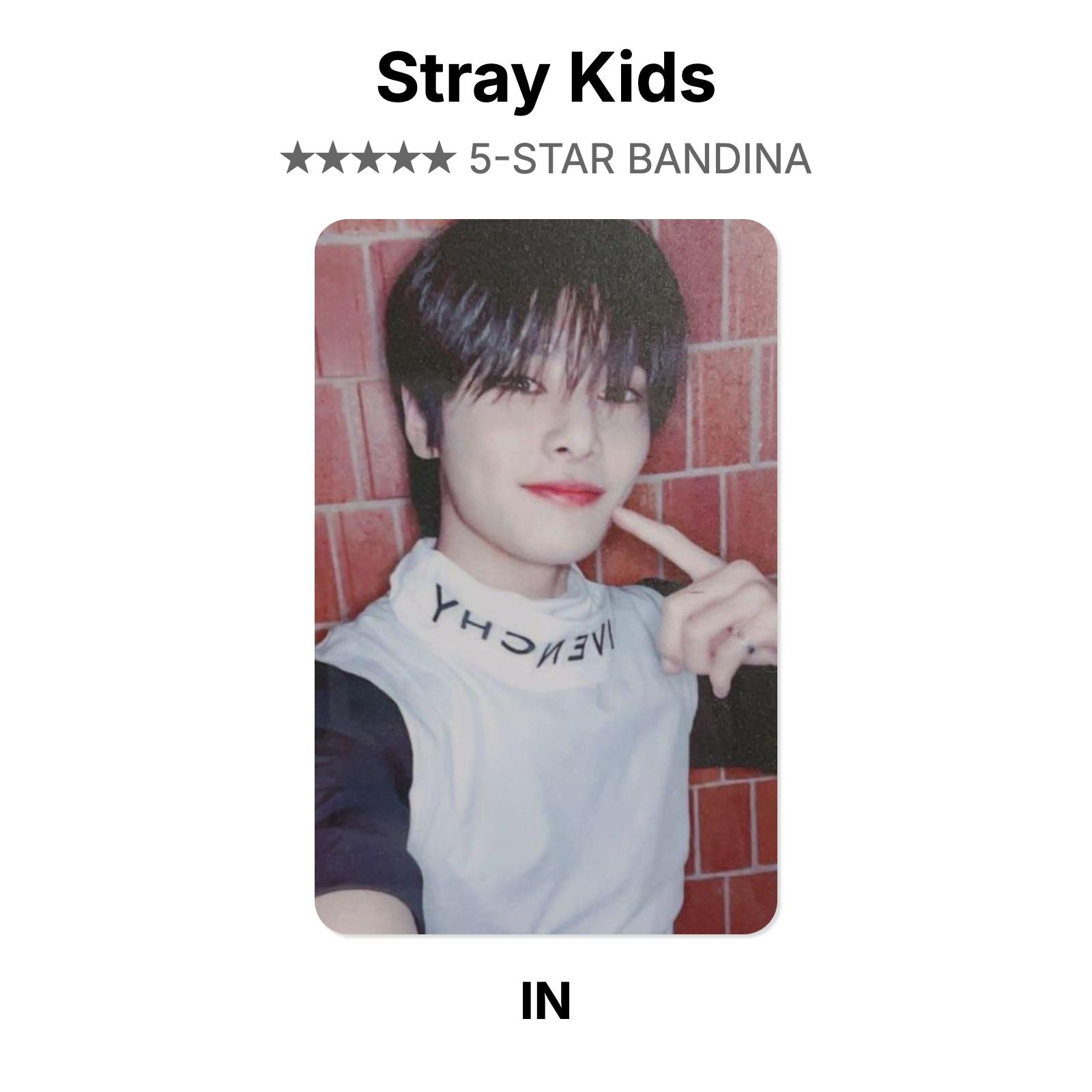 Stray Kids 5-STAR BANDINA Official Photocard I.N