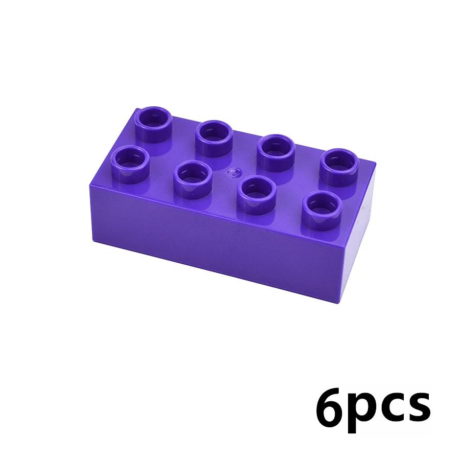 MOC Big Size Bulk Bricks Thick Building Blocks Educational Kid Creative Toys Slope Thin Large Particles Compatible With Duploes