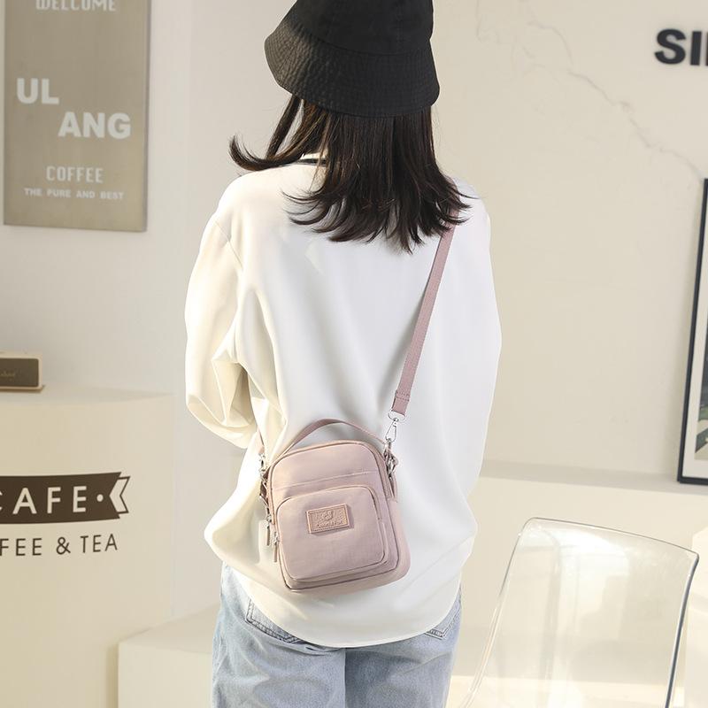 Schultertasche Damen neuer Modetrend Outdoor-Freizeit Handy-Tasche Schlüssel-Wechselgeldtasche spritzwasserabweisende Nylontasche