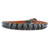 Design Skull Rhinestone Inlay Belt High-end Diamond Sequin Hip-hop Decoration Nightclub Belt for Women