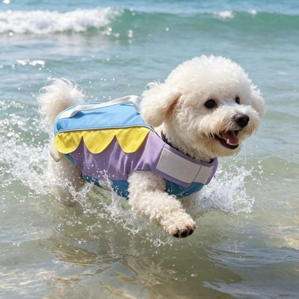 Enhanced Buoyancy Pet Life Vest Breathable Dog Flotation Vest Dog Life Jacket Swimming