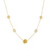 Sun Star Gold Jewelry Set Zircon Necklace Earrings Bracelet