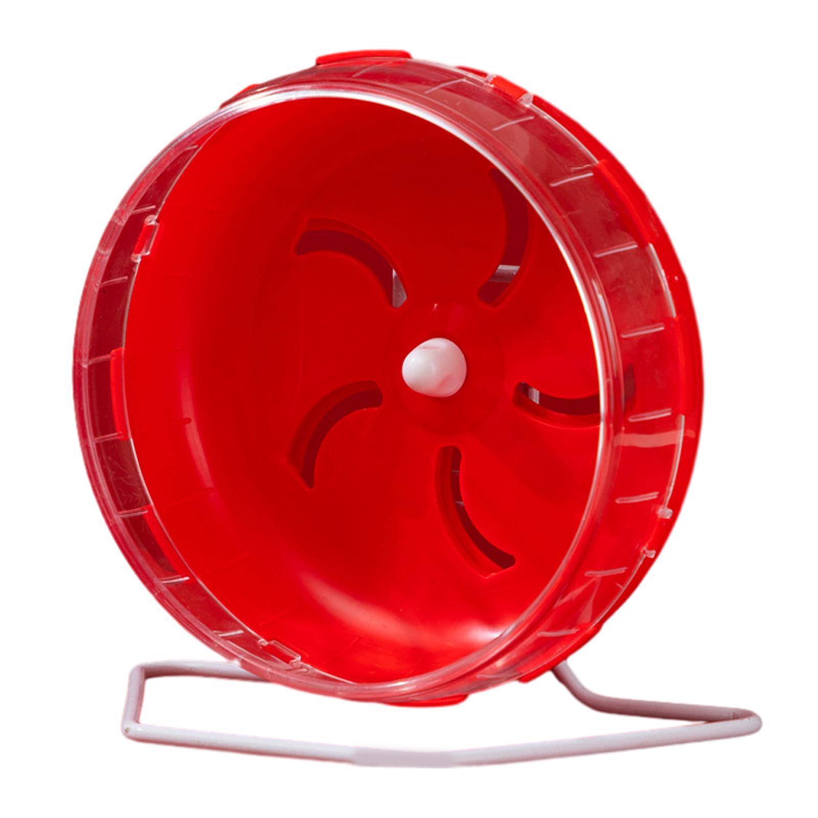 

Колесо для хомяка, клетка, игрушка, беговое колесо для маленьких животных, колесо для игривых упражнений, декор для среды обитания питомца для ежей, шиншилл 2 красный