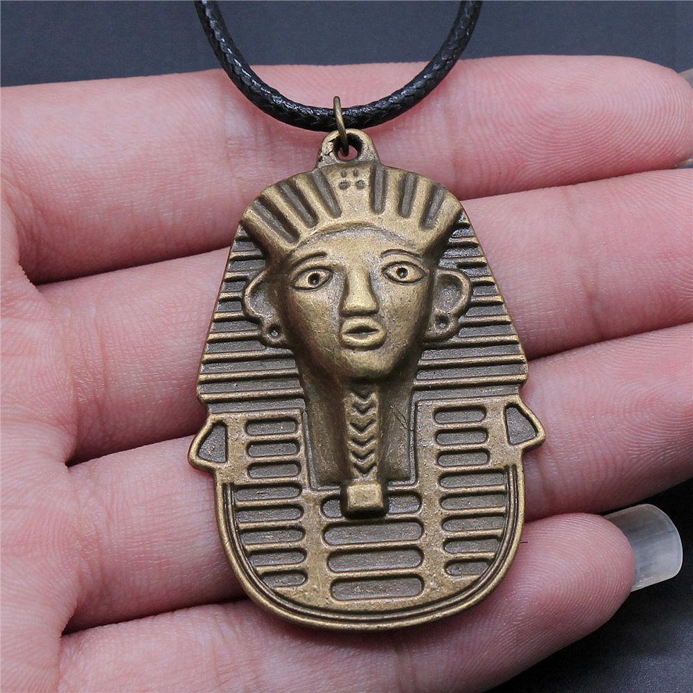 45cm Necklace Leather Chain Big Chief Pharaoh Buddhism Minimalist Jewelry Components QN015