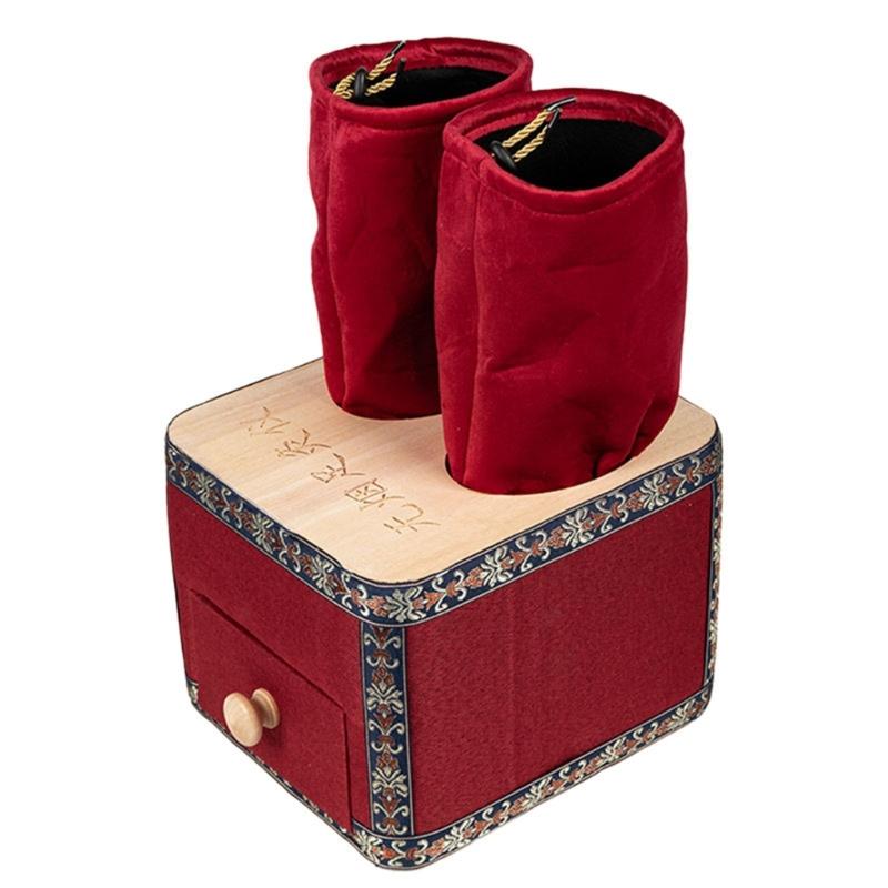 

Portable Foot Moxibustion Box Smokeless Steamer Foot Equipment Relaxation Foot Therapy Device for Office or Home Use 1