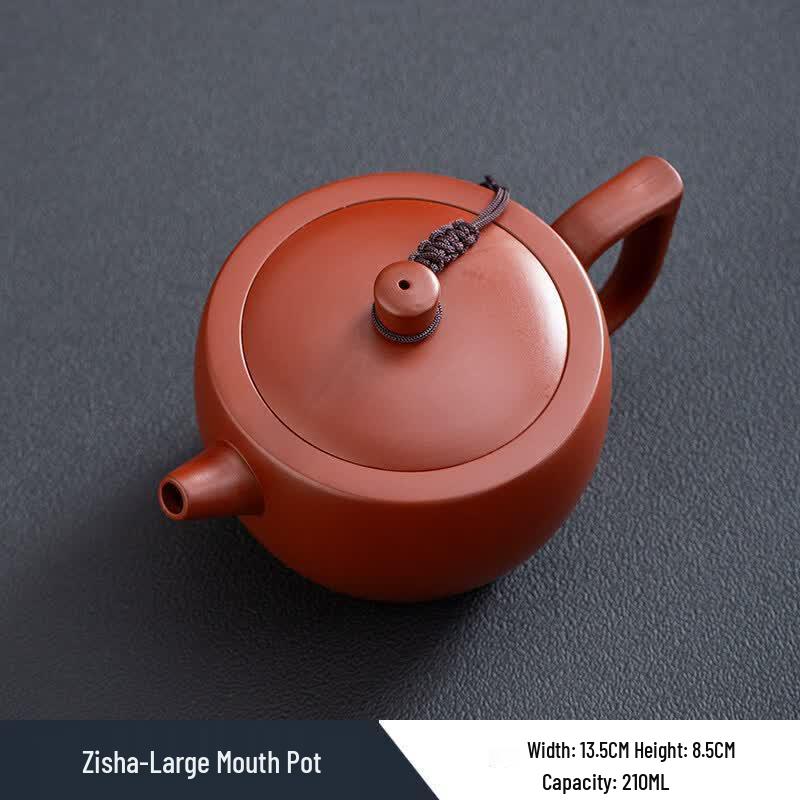ZISIZ Handmade Dahongpao Purple Clay Teapot