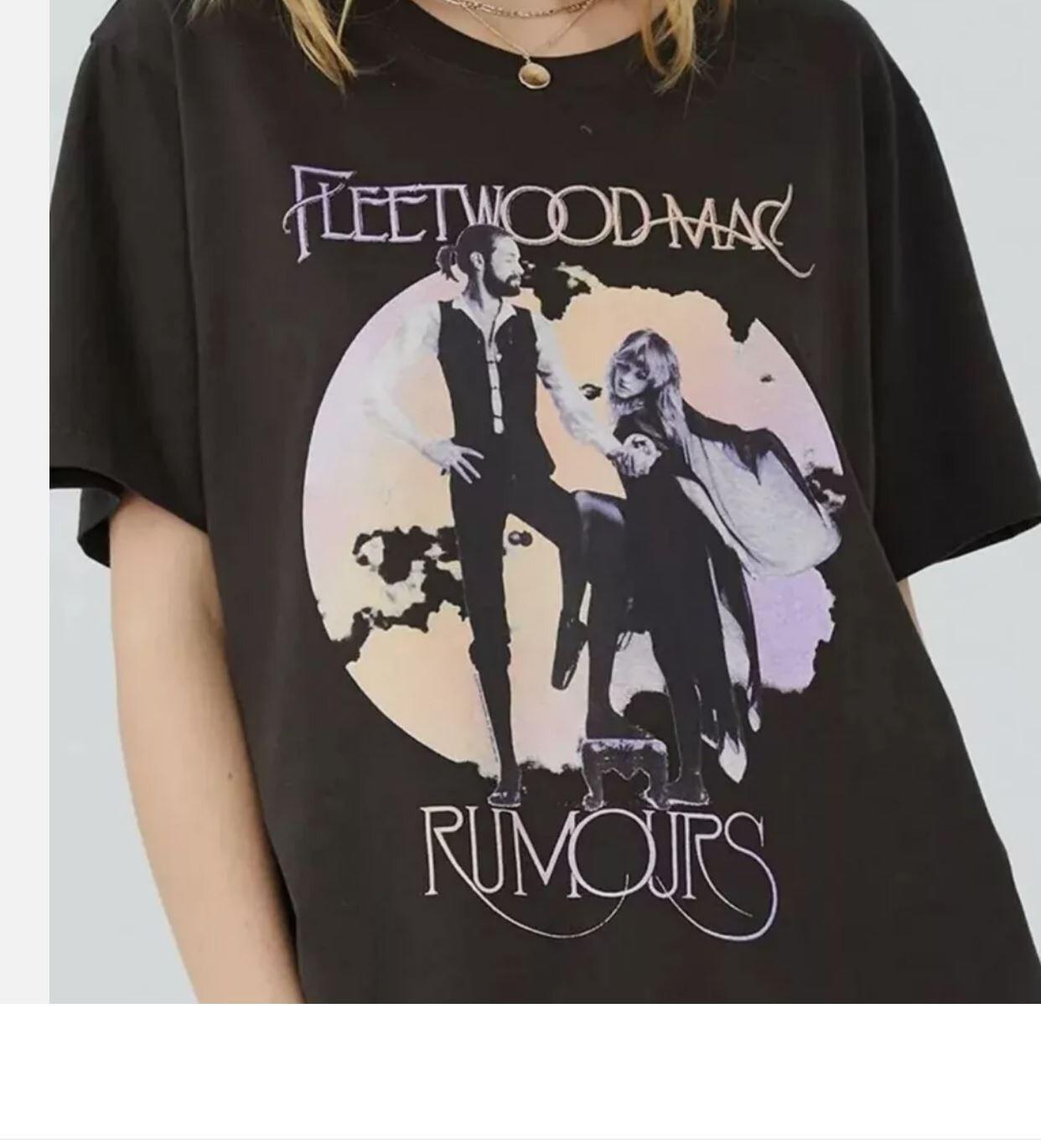 

26 Vintage Fleetwood Mac Rumours Unisex Tee Music Rock Band Shirt Retro Music Shirt Unisex T-Shirt XL