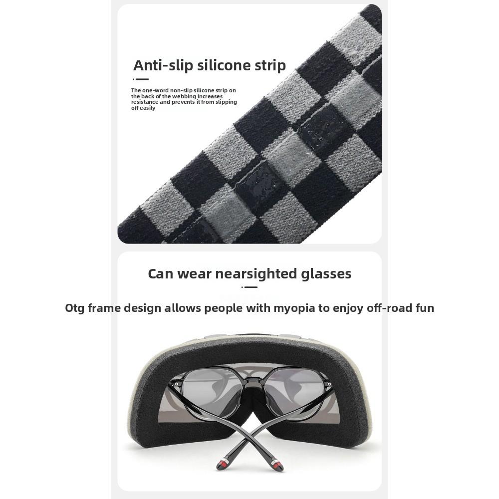 100% Motorradbrille Fahrbrille Retro Harley Brille Abnehmbar Winddicht Sand Anti-UV