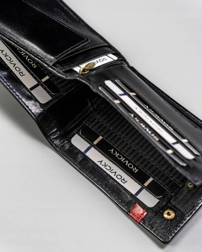 Men's Leather Wallet with RFID System - Rovicky
