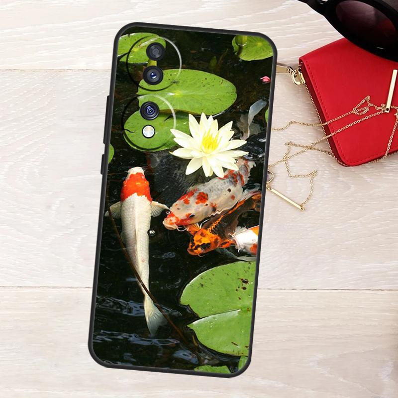 

Chinese Koi Fishes Case For Honor 200 400 Pro 50 70 90 X9a X9b X9c X9d X8a X8b X8c Magic 7 Lite 5 6 8 Pro Cover Honor 400 Pro