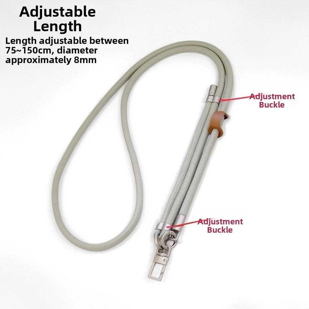 Universal Phone Lanyard Metal Hook Crossbody Necklace Strap Adjustable Phone Strap for Phone Case