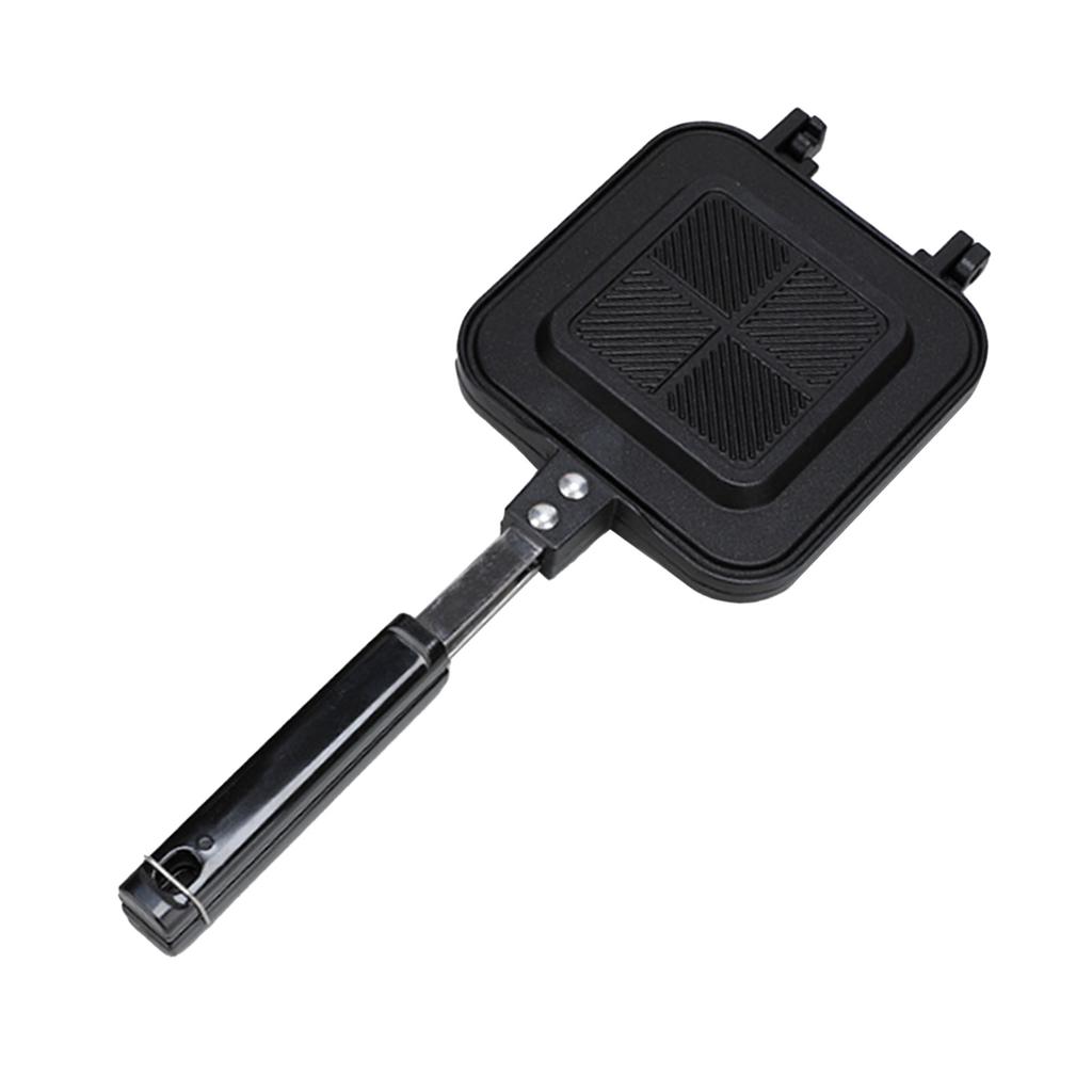 Sandwich Pan Double Sided Anti Stick Aluminum Alloy Sandwich Frying Pan for Kitchen Cooking Tool