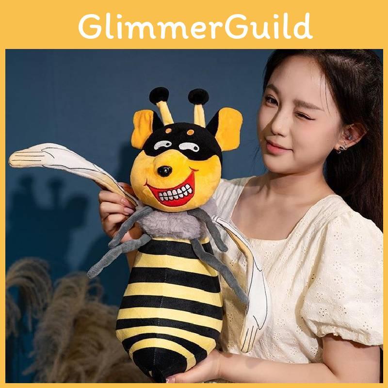 Bee Cute Cartoon Dog Plush Toy Pillow Soft Animal Doll For Children Holiday Gift