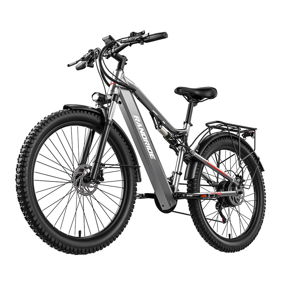 RANDRIDE YG90A Adult Electric Bicycle 48V17AH Batteryr Men's E-Mountain Ebike 1000W Moto Off-Road E-bike 27.5 Inch Tire All-TerrainElectric Bike