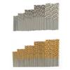 100pcs White Titanium Coated Drill Bits Titanium Coated HSS Twist Drill Bits  Metal Drilling