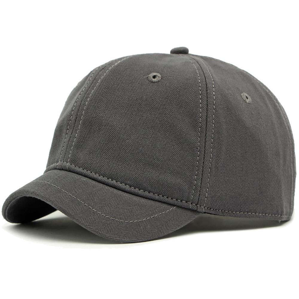 

HT4829 3CM Short Brim Baseball Cap All Seasons Men Women Cotton 6 Panels Baseball Hat Male Female Solid Adjustable Snapback Cap Adjustable 55-60cm серый