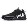 FILA Spaghetti Synthetic Leather Fabric TPU Comfortable Low-Top Retro Basketball Shoes Women sneakers Black F12W014115FBK