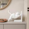 Funktionale Kunstornamente für Bücherregal 3D-gedruckte Katzen-Buchstützen Bücherregale, Dekoratives Buchstützen Schreibtisch Niedlicher Schwarzer Schreibtisch-Organizer & Arbeitszimmer,