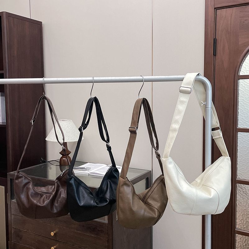Yogodlns Vintage Crossbody Bags for Women Large Capacity Luxury Handbags Solid Soft Shoulder Bags Female Casual Travel Hobos Bag