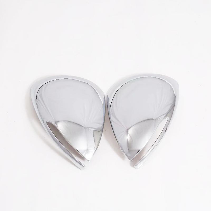 For Hyundai Sonata DN8 ABS Chromed Carbon Fiber Side Door Rearview Mirror Cover Trims Car Accessories Styling
