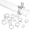 uxcell 15 Pcs Hose Clips, Inner Diameter 0.5 Inch (12 Mm), Universal Spring Hose