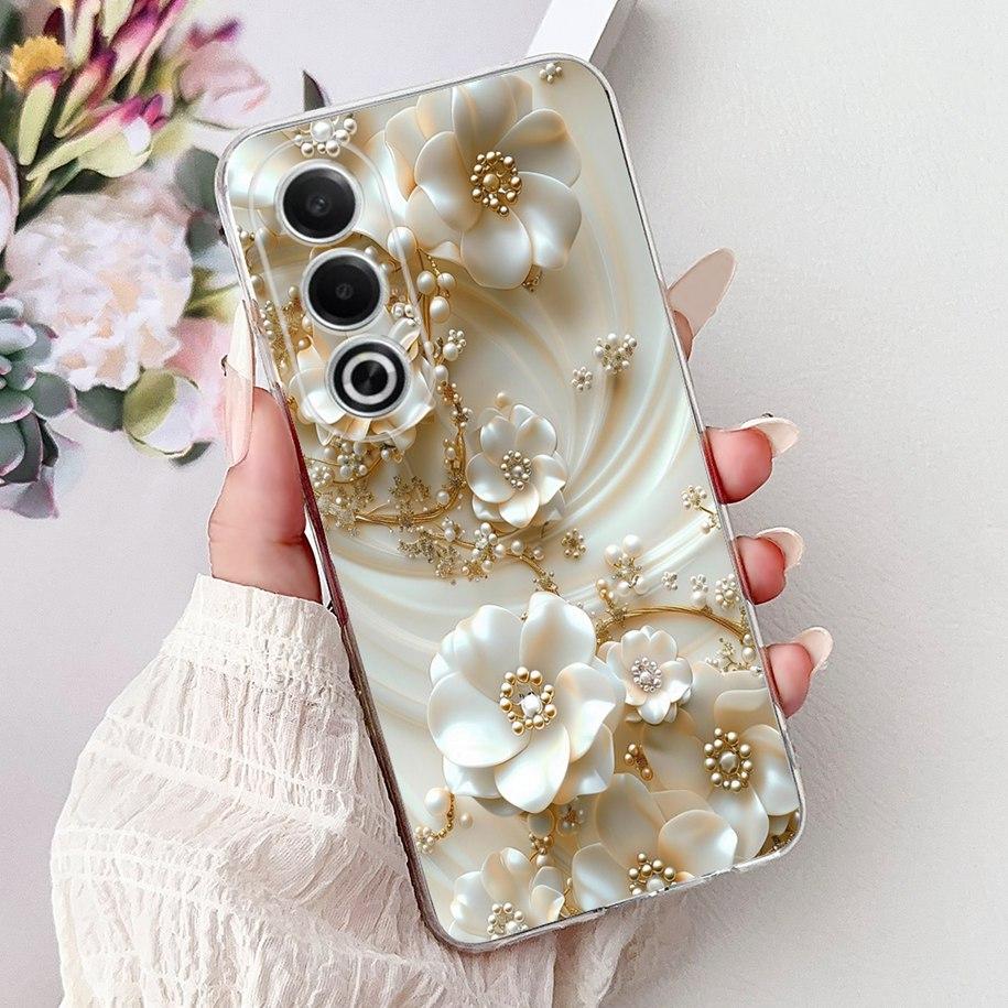 For OPPO K12x A80 Case 2024 New Fashion Love Heart Soft Silicone Back Cover For OPPO A3 Pro 5G CPH2639 A 80 K 12x CPH2667 Bumper