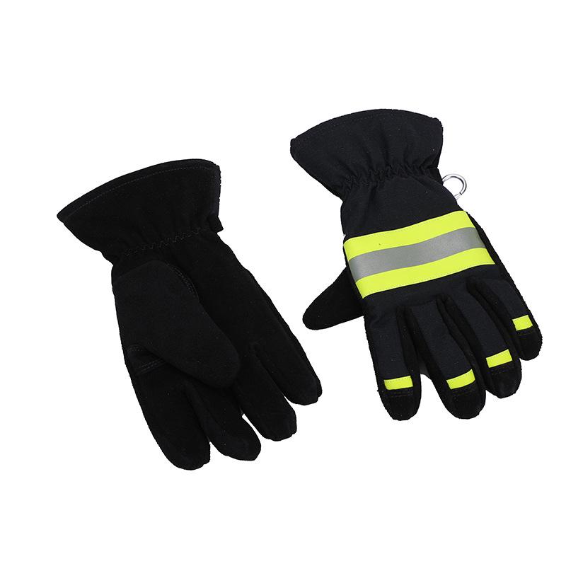 2017 Model Type 3C Certified Firefighting Gloves - High Temp Resistant, Flame Retardant Protective Gear for Emergency Rescue