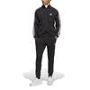 Adidas ECT00 Basic French Terry Tracksuit Black Size XL Men's 3-Stripes Set, (IC6766),