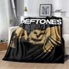 Deftones Bandlogo aufgedruckte Decke Kinderdecke Flanell weich kuschelig Decke für Zuhause Reise Decke Geburtstagsgeschenk Dekoration