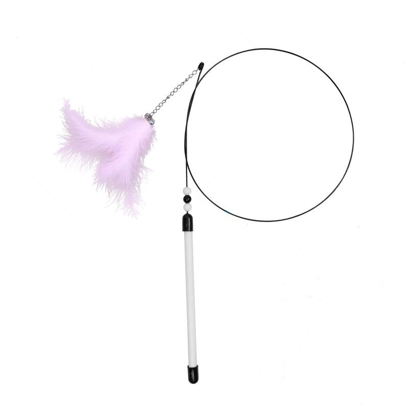 Cat Toys, Steel Wire Bells, Feather Elastic Steel Wire Rods, Cat Toys, Pet Supplies, Cat Toys