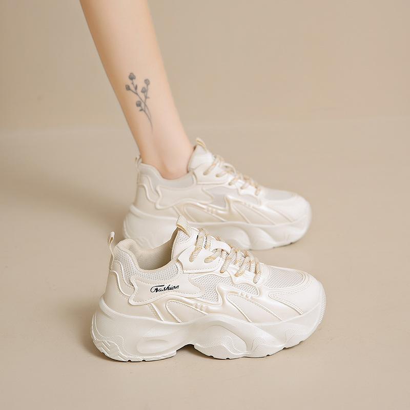 Ins New Dad Shoes Women's 2025 Autumn Student Sports Running Casual Shoes Platform Heightening Women's Shoes FB3315