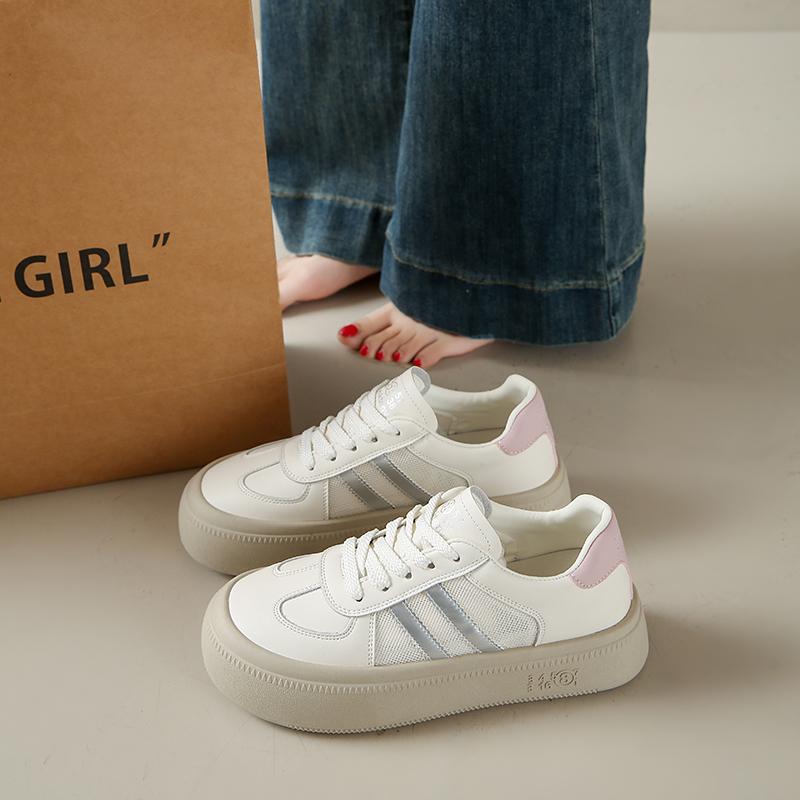 

Fashion CRLAYDK Calssic Womens Fashion Sneakers Skate Leather Walking Anti Slip Lace Up Trainer Shoes Ladies Sports Running Tennis 35