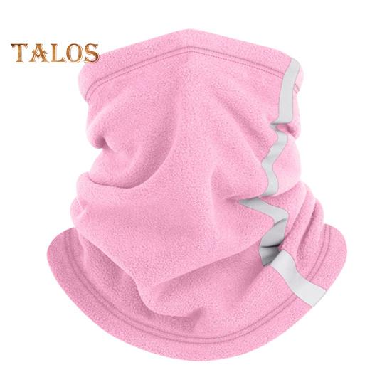 

Шарф из флиса с завязкой по краю, унисекс, легкий зимний шарф для верховой езды, катания на лыжах, путешествий, теплый, однотонный, для шеи 25*30cm розовый