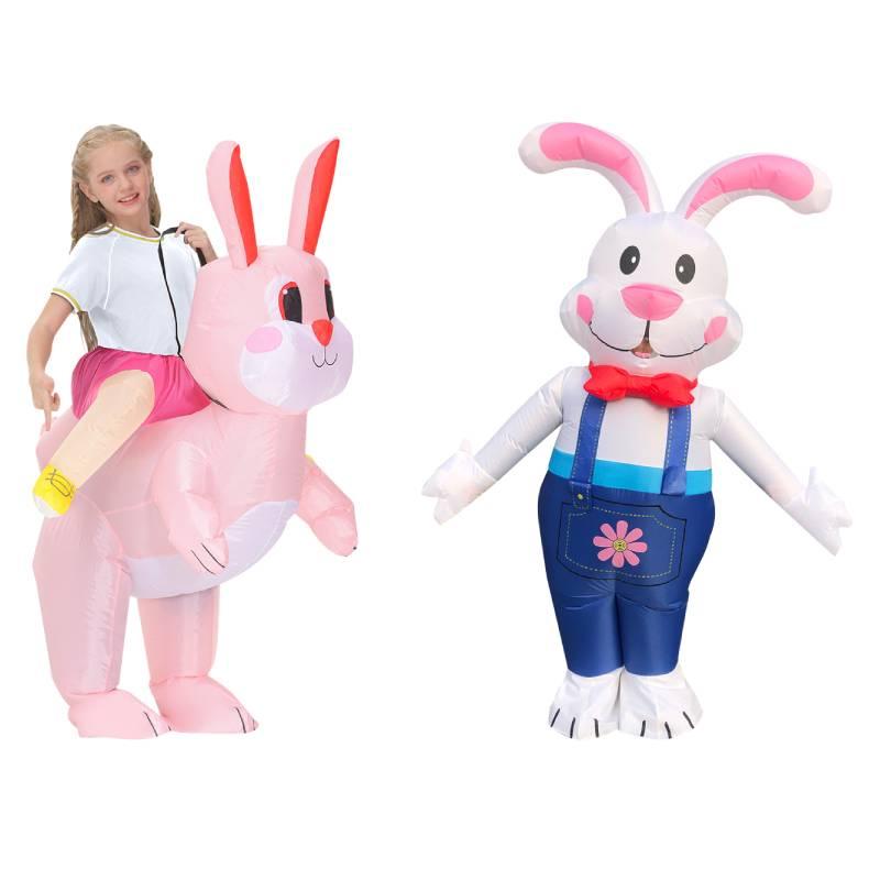 Osterhasen-Aufblasbares Kostüm Für Kreative Halloween-Bühnenperformance Und Lustiges Cosplay Erwachsenengröße