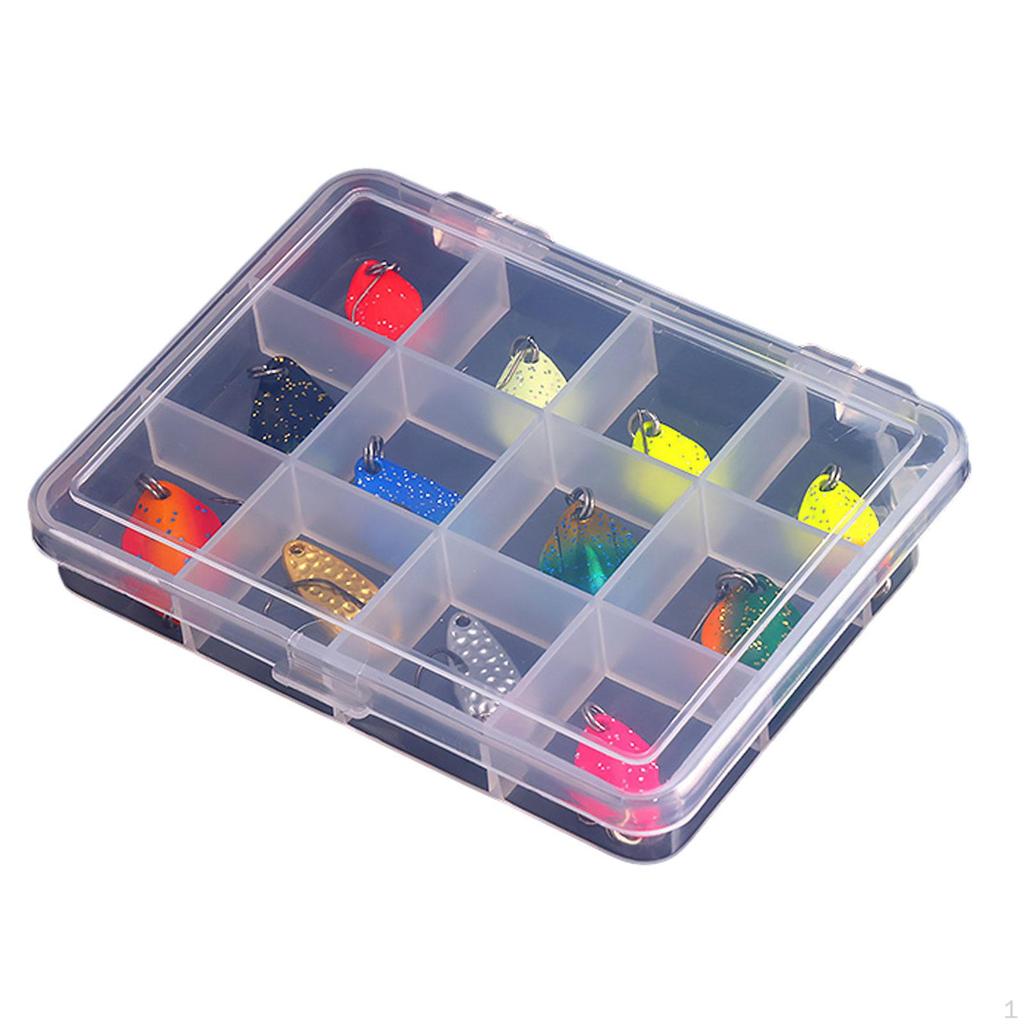 12Pcs Fishing Spoons Lures Bass Baits for Saltwater Trout