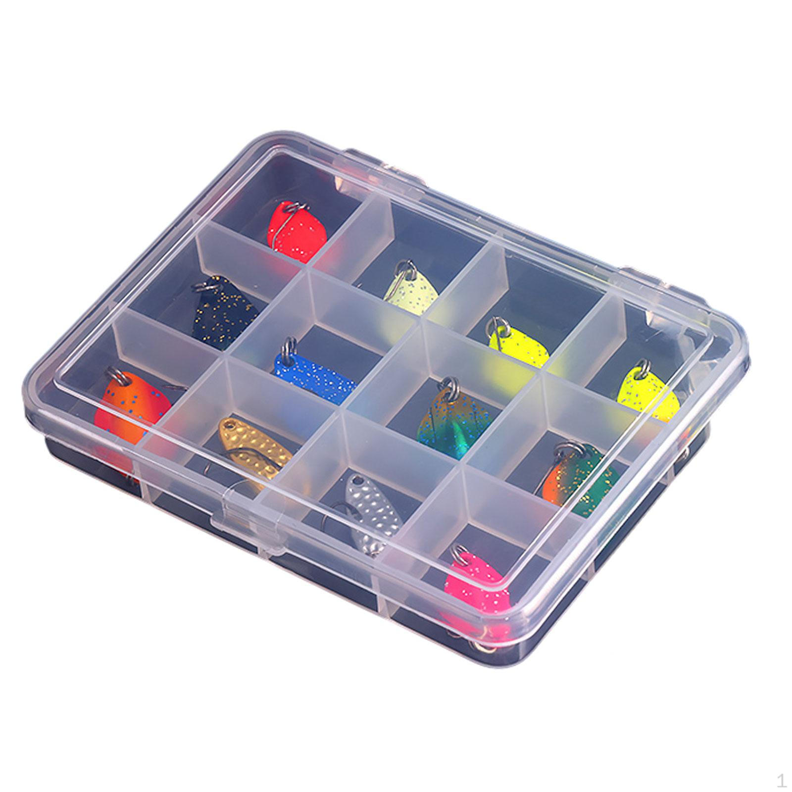 

12 шт. Рыболовные блесны Приманки для окуня для морской и пресноводной ловли форели