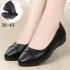 Women Genuine Leather Flat Shoes Fashion Slip On Loafers Comfortable Casual Ballet Flats Large Size 35-43 Low Heel Ladies Shoes
