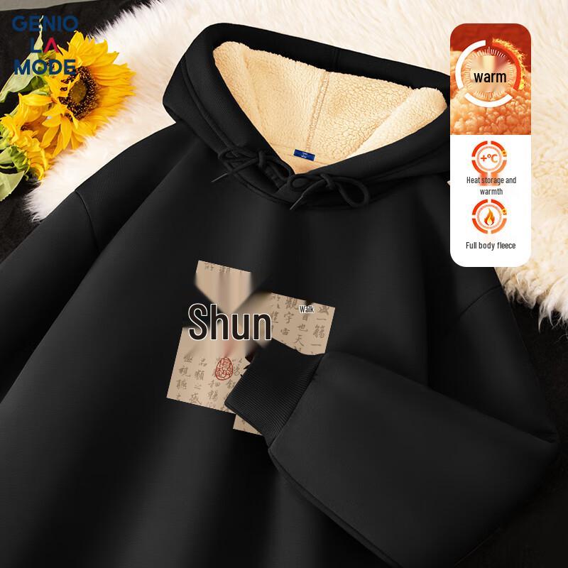 

GENIOLAMODE Men s Heavyweight Fleece Lined Hoodie 3XL