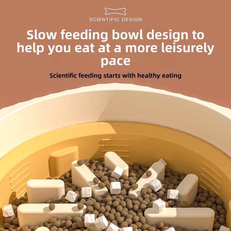 Dog Slow Food Bowl Anti-knock, Dog Bowl, Small Dog, Puppy and Cat Anti-slip Slow Food Basin, Large Dog Anti-choking Bowl