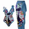 2025 Retro European-American Slimming Holiday Beach Swimsuit