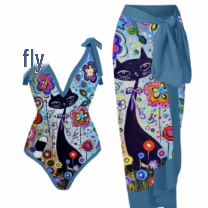 2025 Retro European-American Slimming Holiday Beach Swimsuit