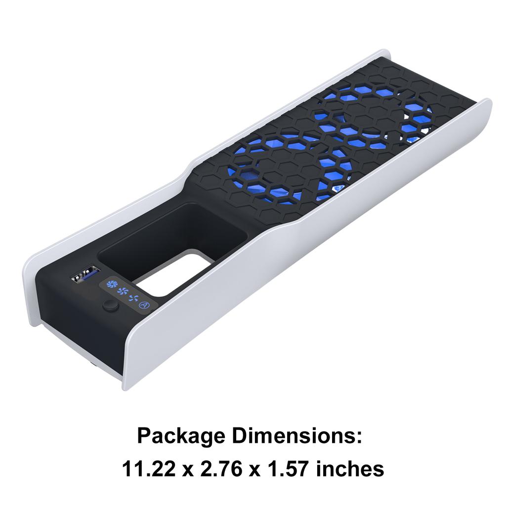 Cooling System with Adjustable Speed External Cooler with LED Light and USB 3.0 Port Compatible for PlayStation 5 Slim/Pro