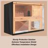 Outdoor Rabbit Hutch Cover Waterproof Windproof Pet Winter Protection Supplies Double Rabbit Cage Dust Cover For Winter With